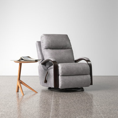 Wade Logan® Fouts Upholstered Swivel Glider Recliner & Reviews | Wayfair